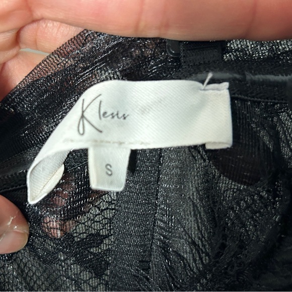 Kleinfeld Millie Tulle Lace Maxi Dress - Size S - Picture 8 of 9